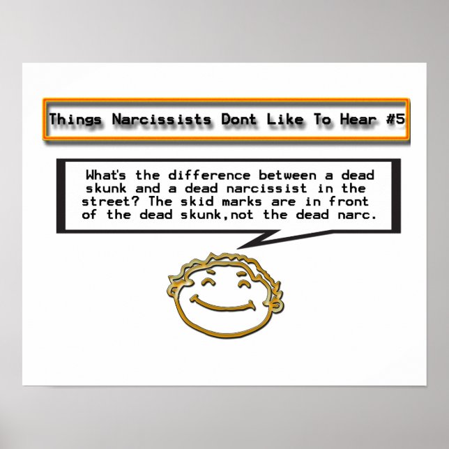 Things Narcissists Don't Like to Hear 5 Poster (Front)