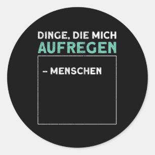 Things That Inspire Me Misanthrop Say Classic Round Sticker