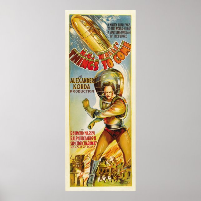 Things To Come - Vintage 1936 Movie Poster (Front)