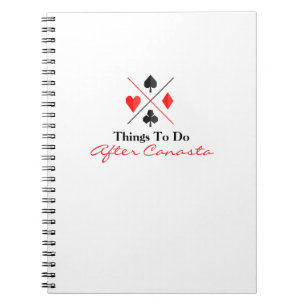 Things To Do After Canasta Notebook