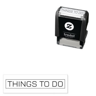 Things to do notebook goal planner journal rubber self-inking stamp