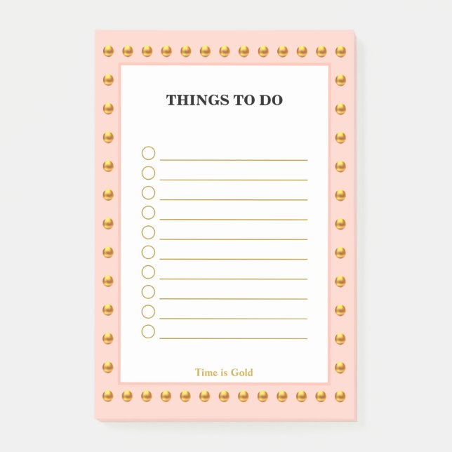 Things To Do Post-it Notes (Front)
