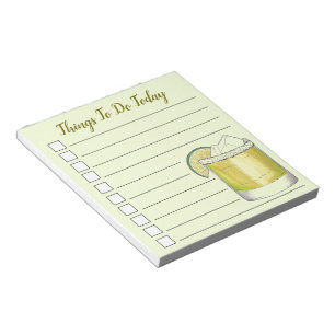 Things To Do Today List Margarita Cocktail Drink Notepad