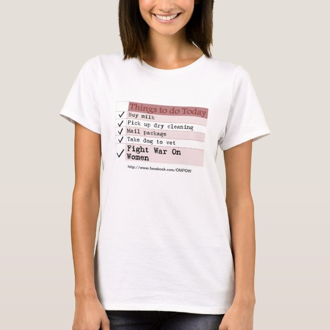 Things to do today T-Shirt (Front)