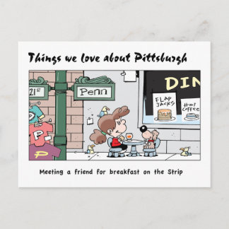 Things We Love About Pittsburgh - The breakfasts! Postcard