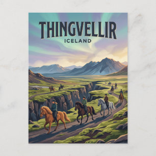 Thingvellir National Park Iceland Postcard