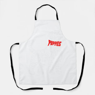 Think about DEAD Puppies White Apron