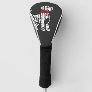 Think about DEAD Puppies White Golf Head Cover
