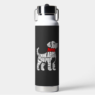 Think about DEAD Puppies White Water Bottle
