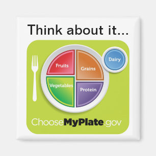 Think about it Choose MyPlate Magnet