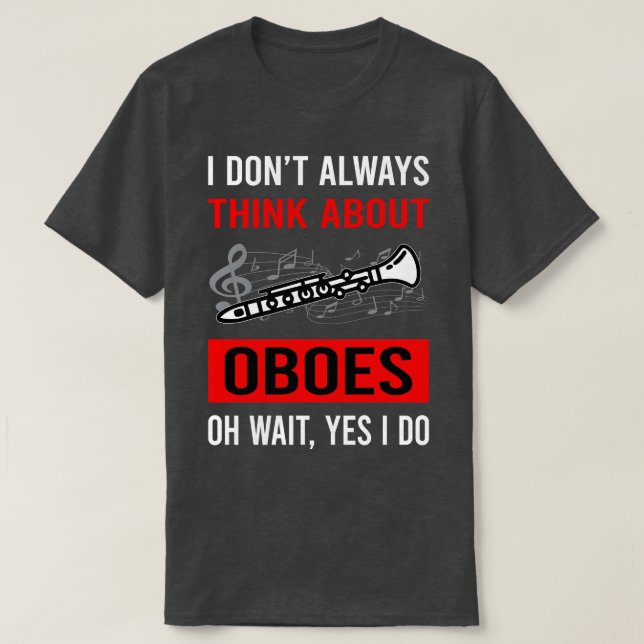 Think About Oboe T-Shirt (Design Front)