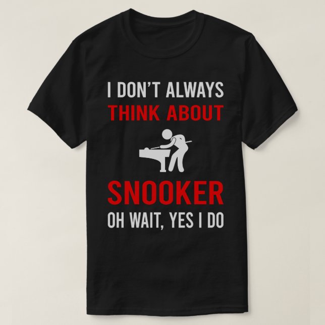 Think About Snooker T-Shirt (Design Front)