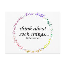 Think about such things... Philippians 4:8