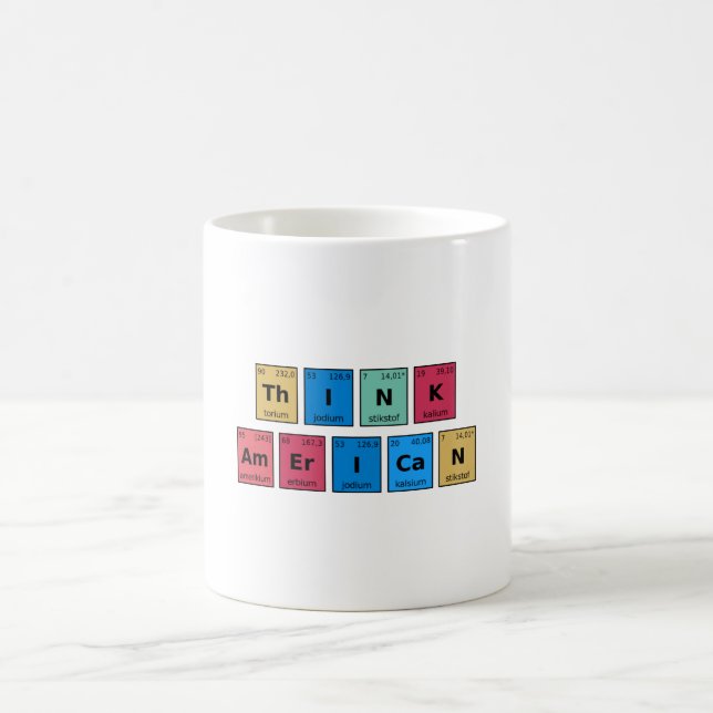 Think American Periodic Table Coffee Mug (Center)