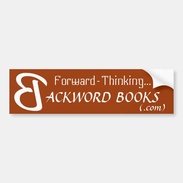 Think Backword bumper sticker (Front)
