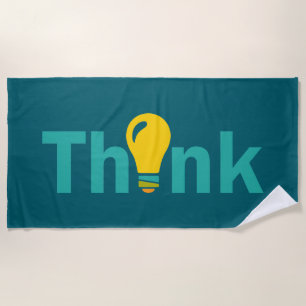 Think Beach Towel