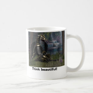 Think beautiful! coffee mug