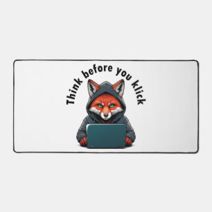 Think before you click - Cyber Security Desk Mat