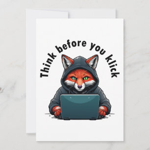 Think before you click - Cyber Security Invitation