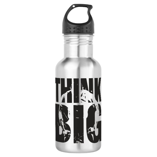 Think Big - Bodybuilding Motivation 710 Ml Water Bottle (Front)