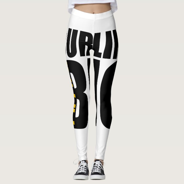 THINK BIG CURLING SPORTS DESIGNS LEGGINGS (Front)