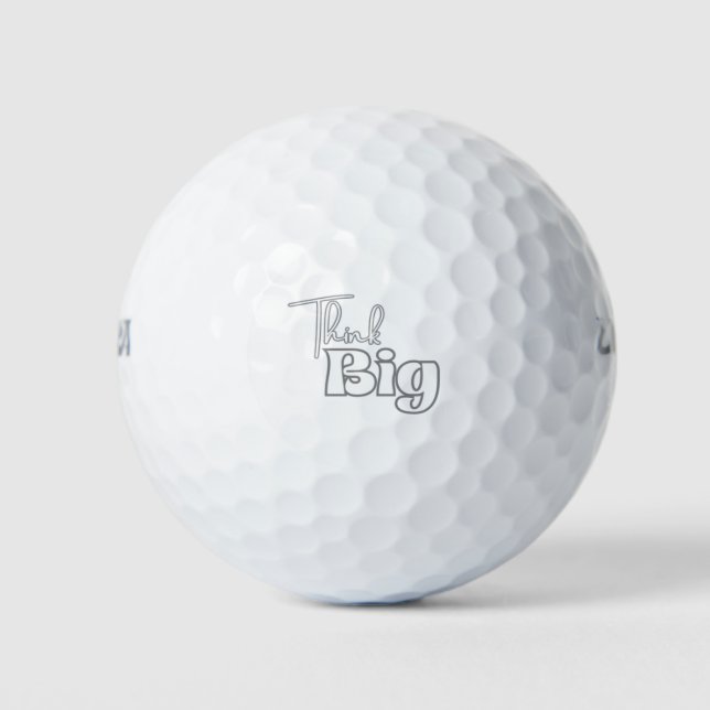 Think Big Golf Balls (Front)