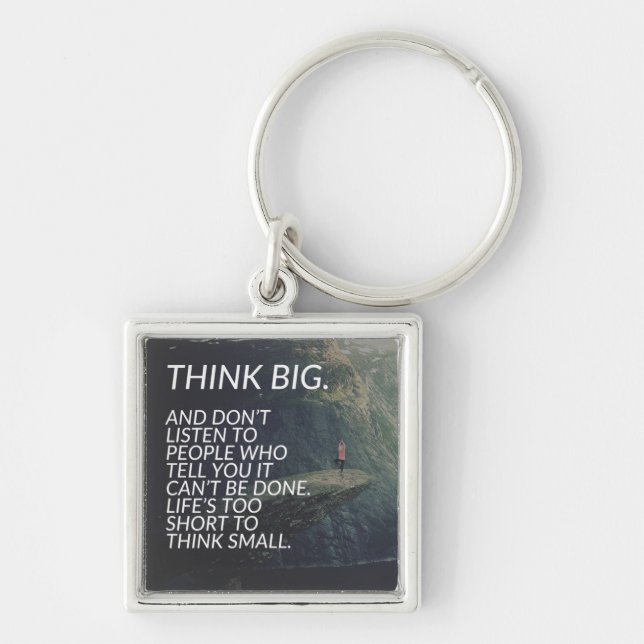 THINK BIG - Inspirational Words Key Ring (Front)