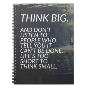 THINK BIG - Inspirational Words Notebook