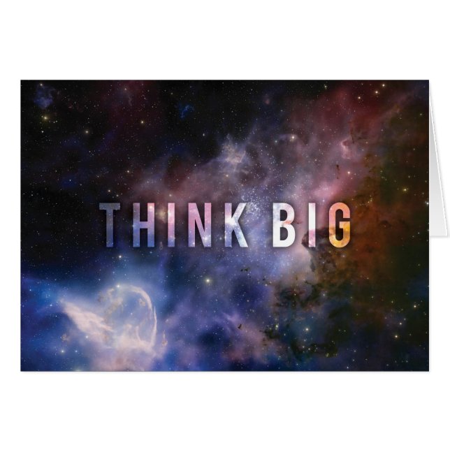 THINK BIG - Space and Universe Motivational (Front Horizontal)