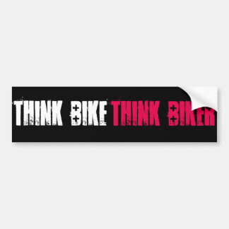 Think Bike Simple Bumper Sticker