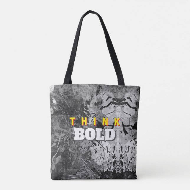 THINK BOLD Abstract Tote (Back)