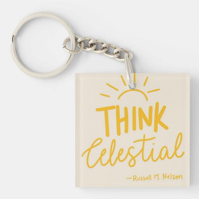 Think Celestial Key Ring (Front)