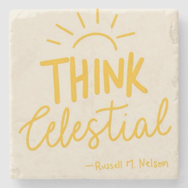 Think Celestial Stone Coaster (Front)
