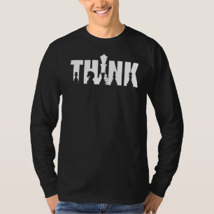 Think Chess Piece Costume Chess Chess Club T-Shirt