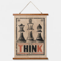 Think Chess Vintage Art | Wabi Sabi Strategy