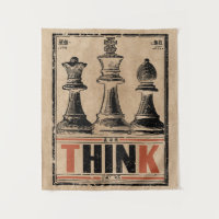 Think Chess Vintage Art | Wabi Sabi Strategy