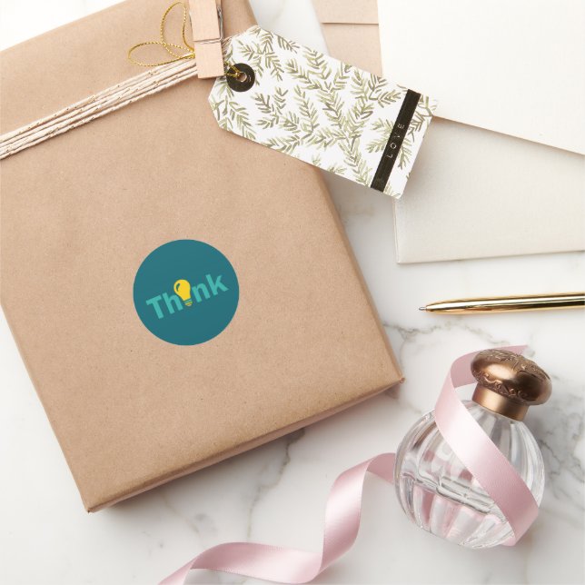 Think Classic Round Sticker (Gifting)