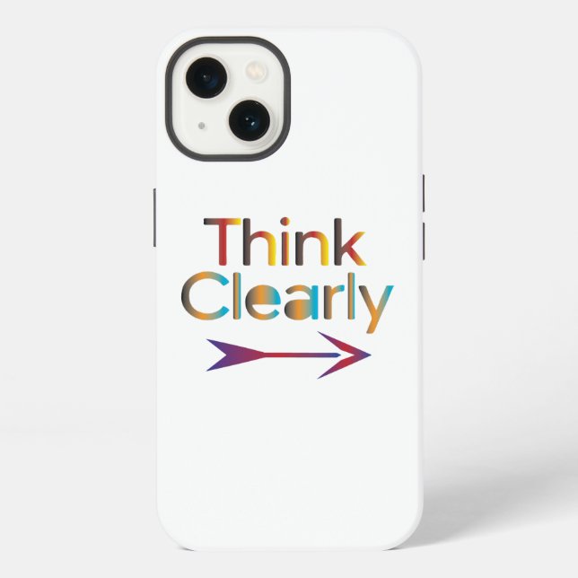 Think Clearly iPhone Case (Back)