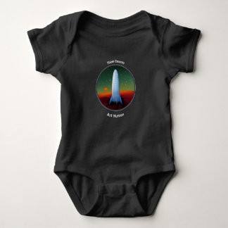 Think Cosmic Act Human Space  Baby Bodysuit