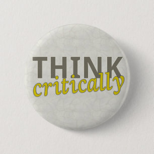 Think Critically Pin Back Buttons