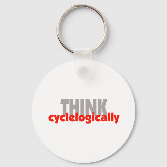 THINK cyclelogically! Key Ring (Front)
