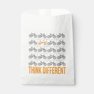Think Different Recumbent Bike Cyclist Favour Bag