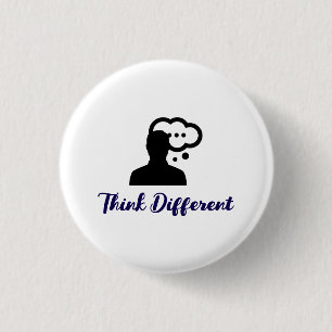 Think Different Slogan Stylish 3 Cm Round Badge