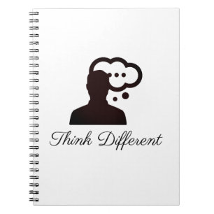 Think Different Slogan Stylish Notebook