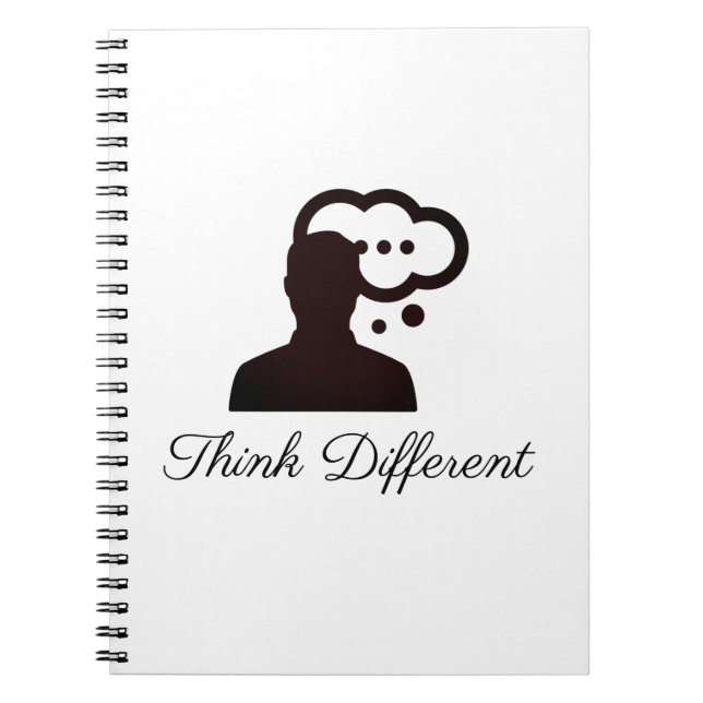 Think Different Slogan Stylish Notebook (Front)