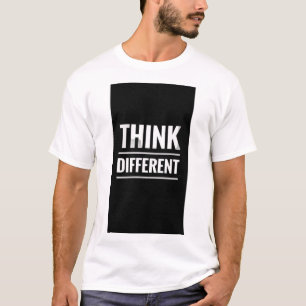 THINK DIFFERENT TEXT PRINTED T-SHIRT
