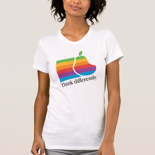 Think Differently - Retro Apple Parody Shirt (Front)