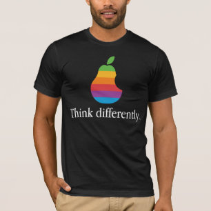 Think Differently - Retro Apple Parody T Shirt