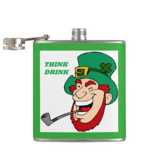 THINK DRINK HIP FLASK