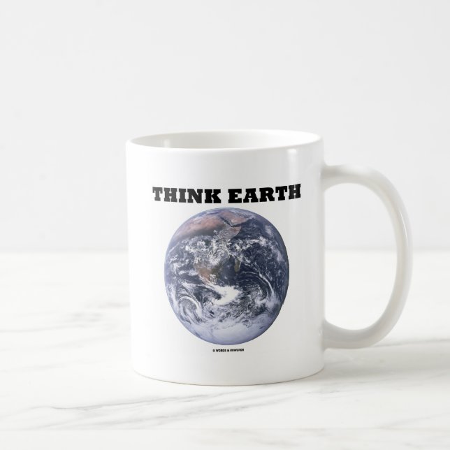 Think Earth (Blue Marble Earth) Coffee Mug (Right)